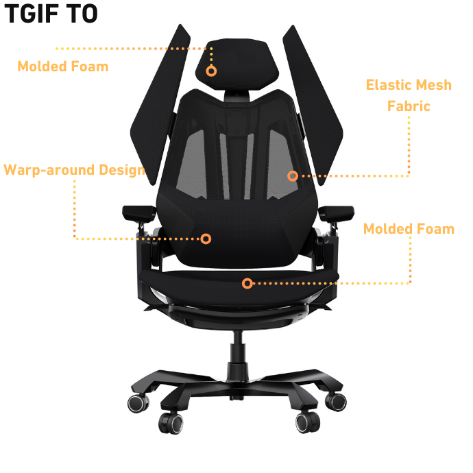 TGIF T0-Ergonomic Gaming Chair -GAMING CHAIR REDEFINED